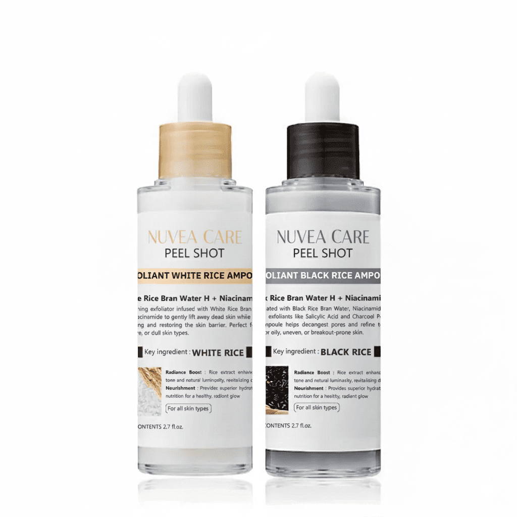 Nuvêa Care : Peel Shot Glow Rice Ampoule Duo - Nuvea care